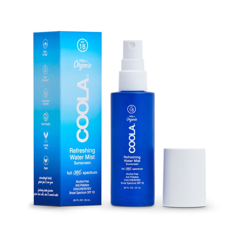 Water mist. Moisturizing Water Mist SPF 50 Spray. Отзывы спрей Coola.